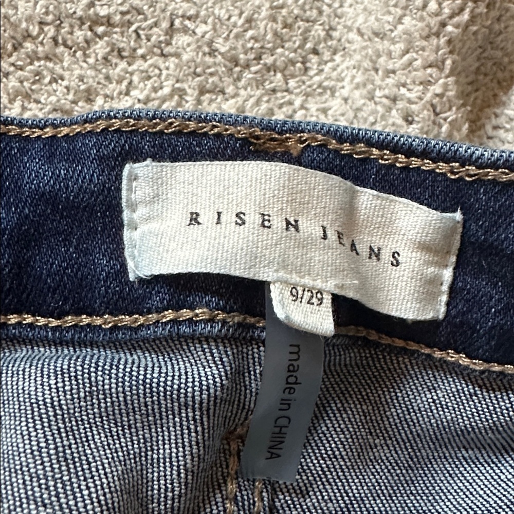 Risen Distressed Blue Jeans, Size 29 - Picture 4 of 7